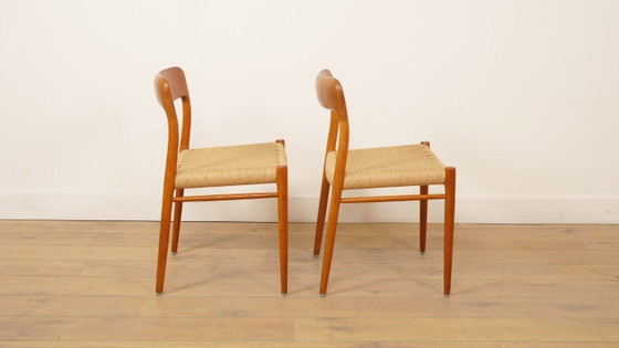 Image 1 of 2 sedie da pranzo vintage | Niels Otto Møller | Modello 75 | Teak