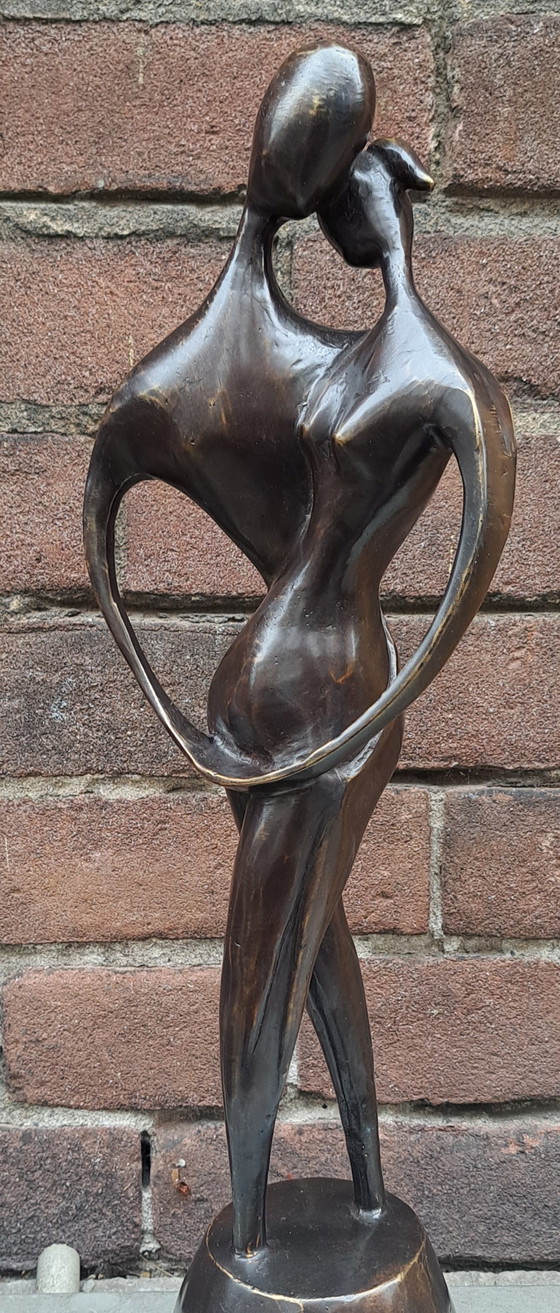 Image 1 of Sculpture en bronze « Connectés »
