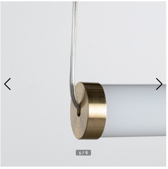 Image 1 of Pendelleuchte, Minimalistisch, edel aus Glas und Messing