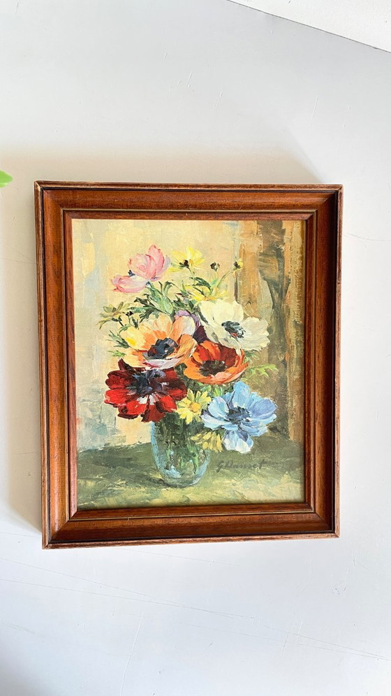 Image 1 of Bouquet vintage con anemoni