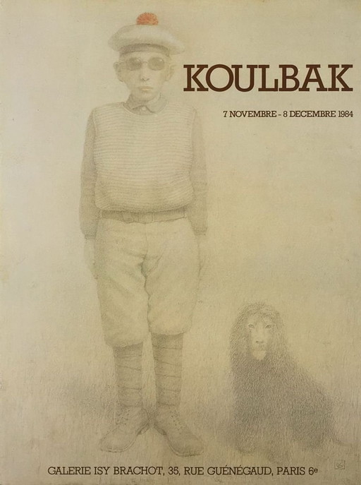 Victor KOULBAK Expo 84 – Plakat der Galerie Isy Brachot 1984