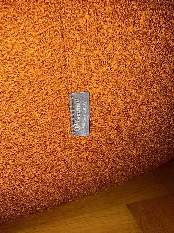 Tacchini bank, Oranje textiel, Bankstel, Modern (foto 3 van 5)