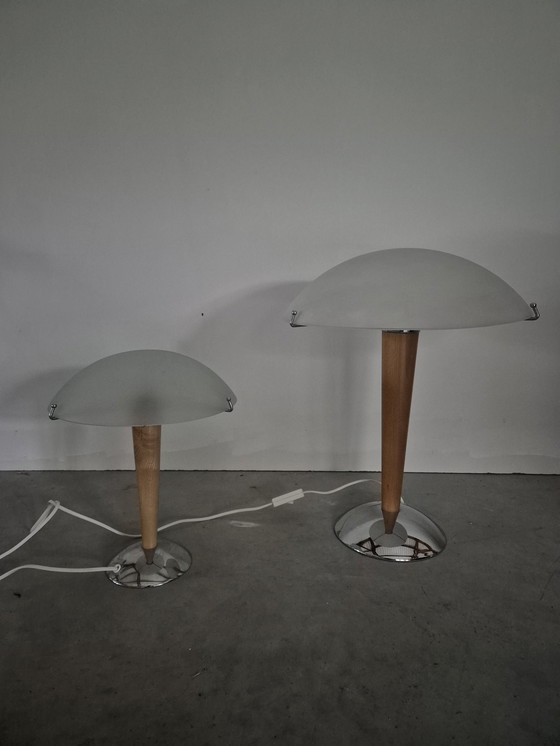 Image 1 of 2 x kvintol vintage ikea mushroom lampen