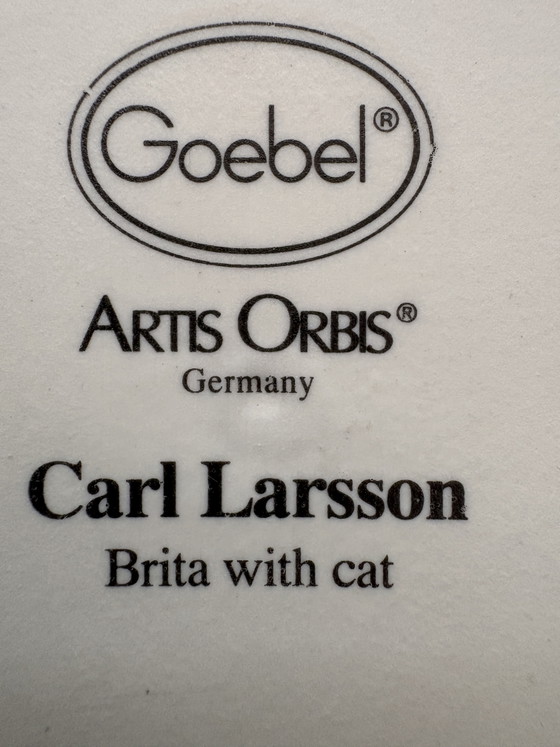 Carl Larsson - Brita con gatto / Collezione Artis Orbis di Goebel – Litografie e stampe, Glass, Paper (photo 6 of 6)