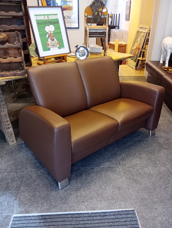 Image 1 of Poltrona reclinabile a due posti in pelle Stressless