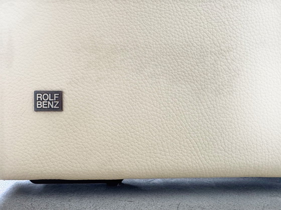 Image 1 of Original Rolf Benz Sofa Ego G leather beige two-seater couch