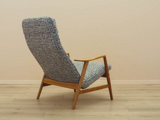 Sillón Kontour de Alf Svensson para Fritz Hansen, estructura de teca, década de 1960. – Sillones, Textile (photo 8 of 15)