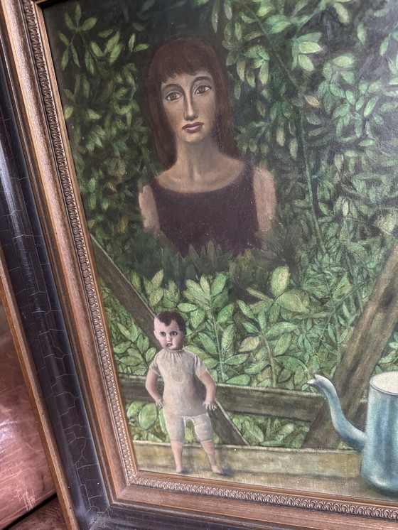 Image 1 of Pintura plegable en el jardín - realismo