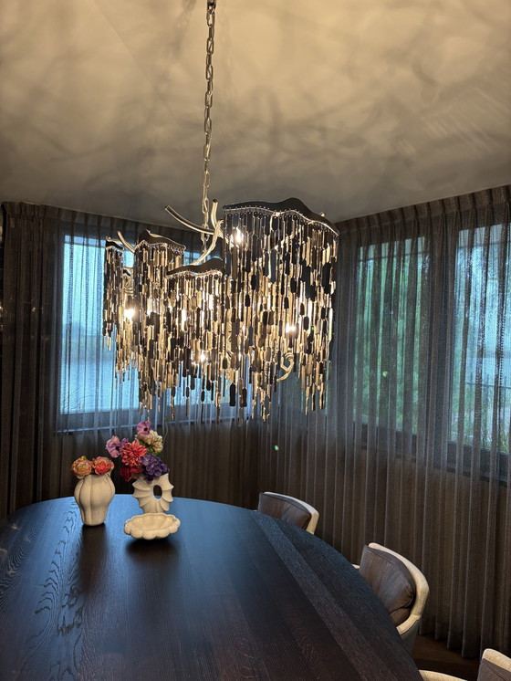 Image 1 of Brand van Egmond ovale kroonluchter 140 cm nikkel