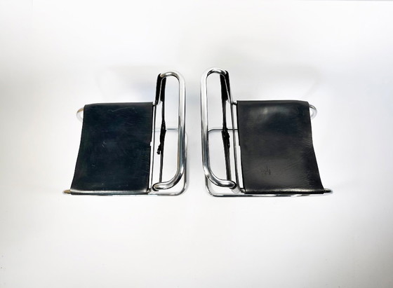 Image 1 of Een paar MR10 loungestoelen — Ludwig Mies van der Rohe, toegeschreven aan Knoll, ca. jaren 70