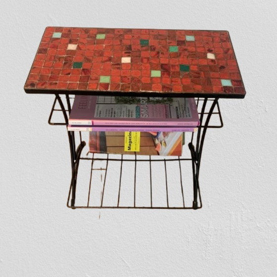 Image 1 of Beistelltisch mit Leselampe und passendem Zeitungstisch