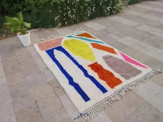 Tappeto marocchino in lana fatto a mano, 250cm x 150cm, pezzo unico. – Tappeti, Wool (photo 3 of 11)
