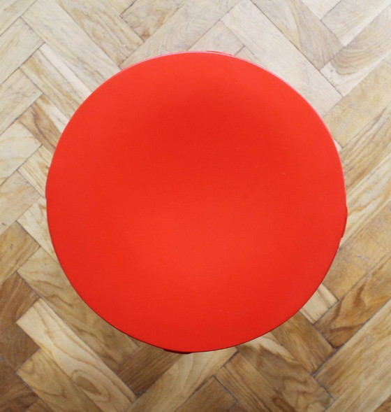 Image 1 of 1930's Modernist Red Stool