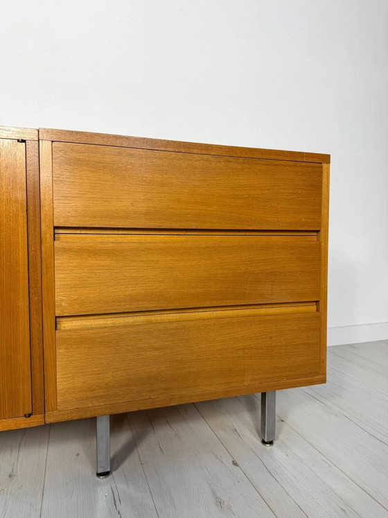 Credenza Lowboard Tedesca in Teak Mid-Century Vintage anni '60 – Credenze, Legno (photo 14 of 16)