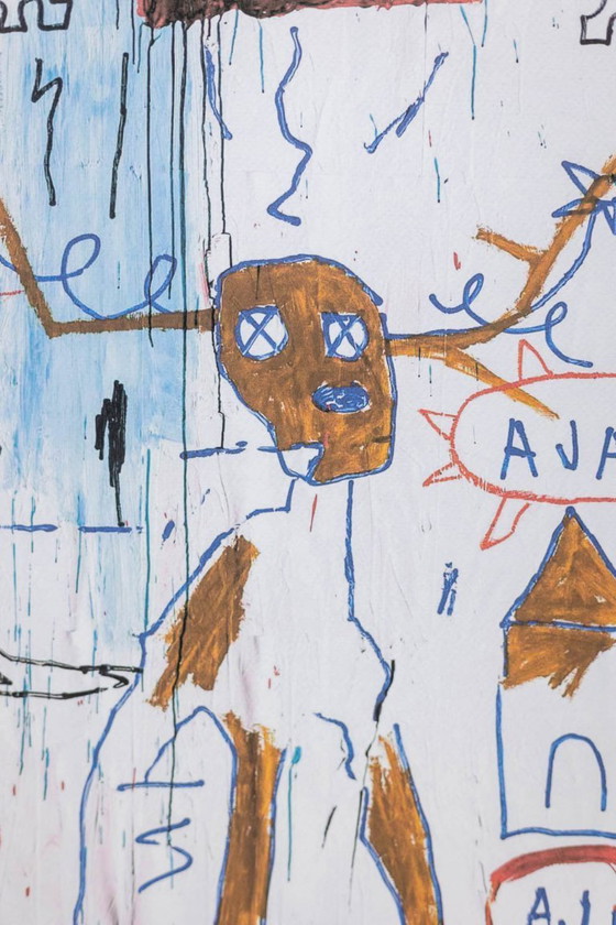 Image 1 of Jean-Michel Basquiat. Serigrafía numerada en color. Década de 1990.