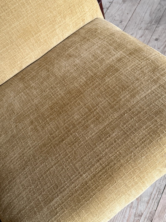 Panca scandinava vintage in velluto giallo – Divani 2 posti, Velvet, Scandinavian (photo 7 of 9)