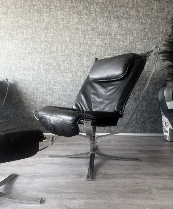 Image 1 of Suite Lounge Vintage Sigurd Resell « Falcon » pour Vatne Møbler (Norvège)