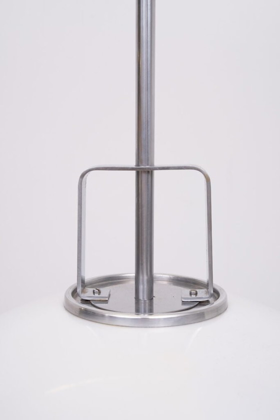 Vloerlamp "Lucerna" van verchroomd staal, ontworpen door Harvey Guzzini voor Meblo in de jaren 60. (photo 39 of 40)