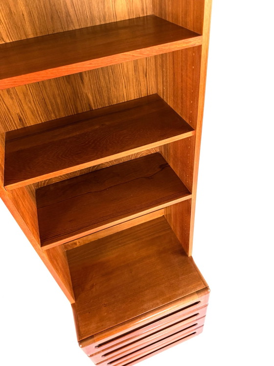 Libreria vintage in teak, Dyrlund ‘80, Librerie, Legno, Metallo, Marrone (foto 4 di 11)