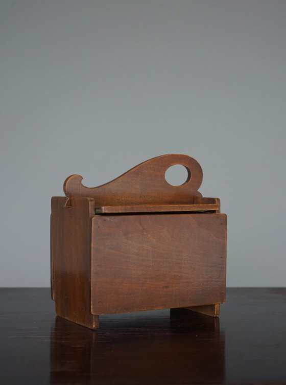 Image 1 of Boîte en bois de l'école néerlandaise d'Amsterdam, années 1930