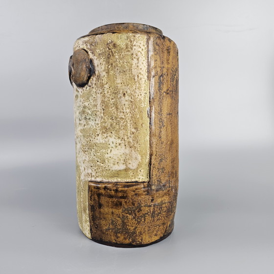 Image 1 of Zeldzame XL Vintage West-Duitse Vaas in de Vorm van een Uil, Gemaakt Door Helmut Schaffenacker. Vormnummer V 38.