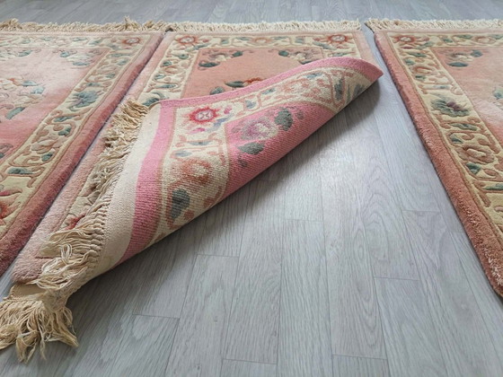 Image 1 of Set di tappeti cinesi da comodino fatti a mano