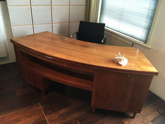 Image 1 of 1930s Pearwood Desk