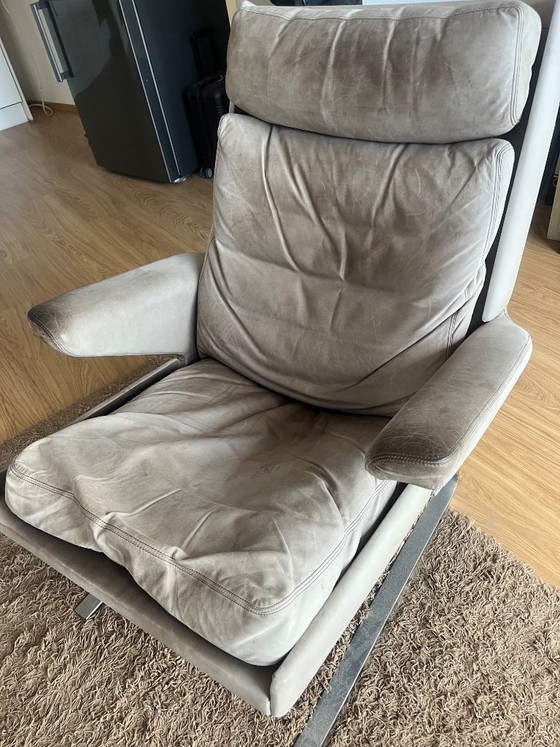 Sillón COR Swing de cuero con reposapiés – Sillones, Leather (photo 6 of 6)