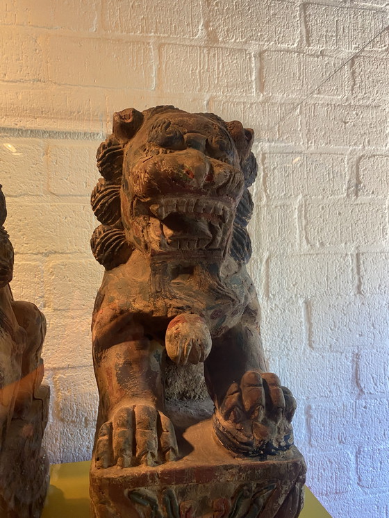 Image 1 of Foo Dogs XXL 50s/60s madera