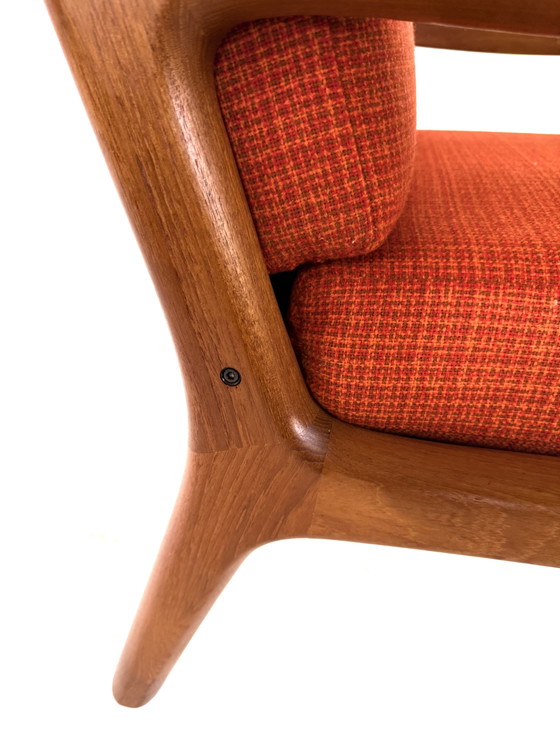 Image 1 of Vintage Deense teakhouten fauteuil, France & Son ‘70