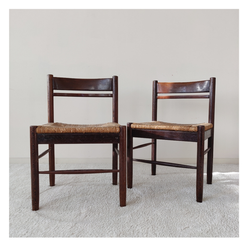 2 sedie vintage in legno
