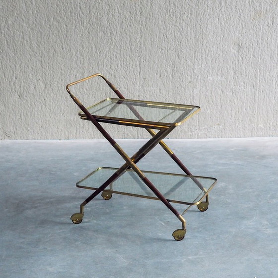 1950s Italian Bar Trolley, Attributed to Cesare Lacca – Bar carts, Wood (photo 16 of 19)