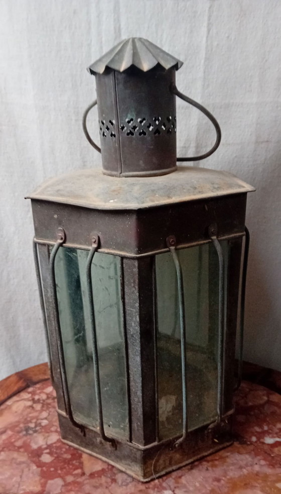 Lanterna da Nave, Lampade da tavolo, Metallo, Vetro, Marrone (foto 2 di 8)