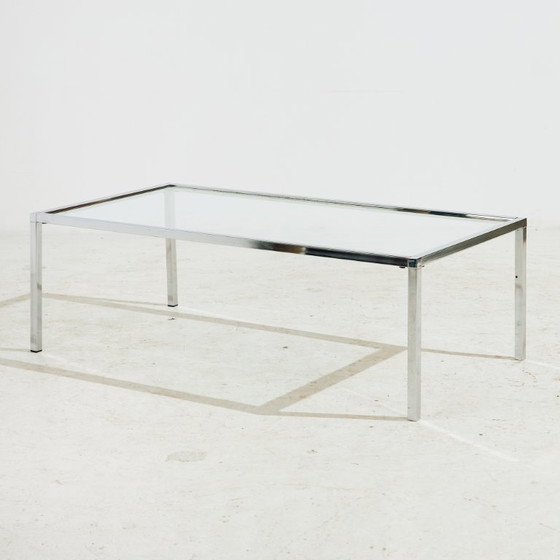 Image 1 of MK9545 Chrome and glass coffee table