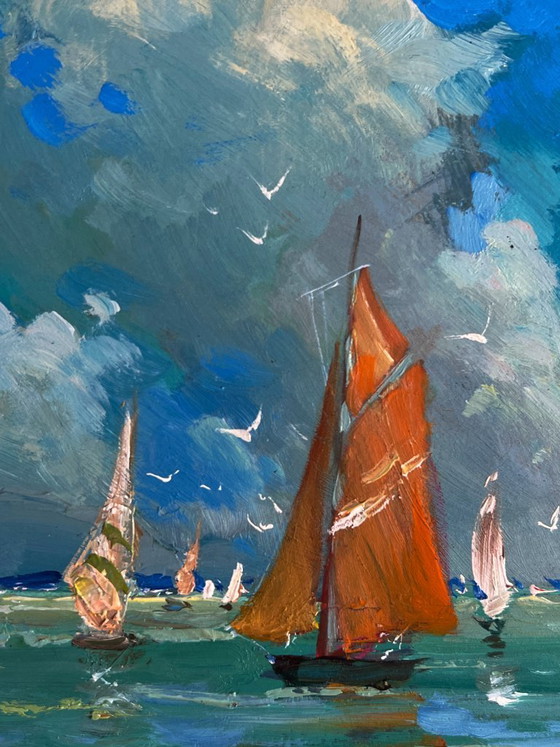 Image 1 of Sailboats at Sea