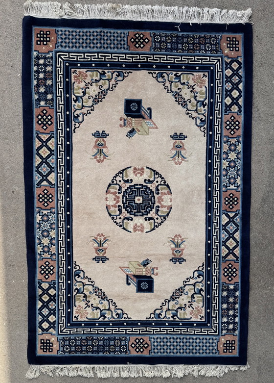 Image 1 of Antiker chinesischer Teppich aus Peking