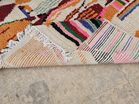 Elegante alfombra marroquí de 220 cm x 270 cm. – Cotton (photo 7 of 8)