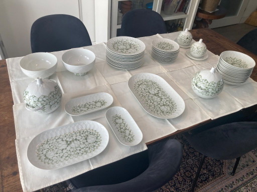 Vintage Rosenthal Studio Line Lotus dinnerware Jade green. – servies, Porcelain