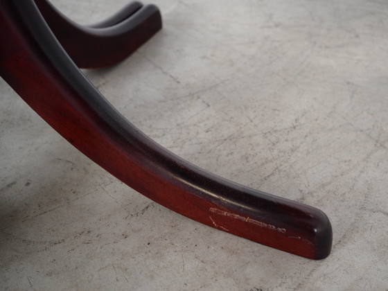 Image 1 of Round mahogany table, Danish design, 1970s, manufactured in Denmark