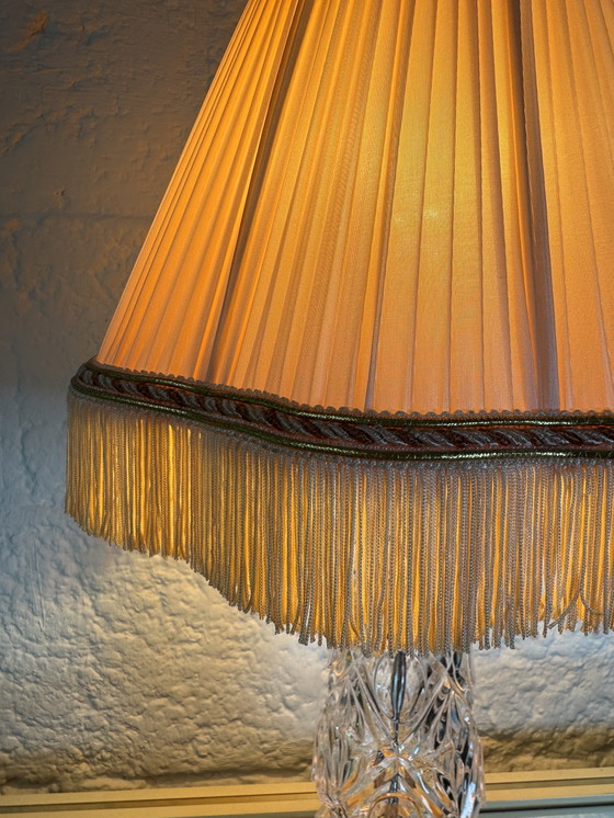 Image 1 of Lampe cristal style Hollywood Regency 80’s