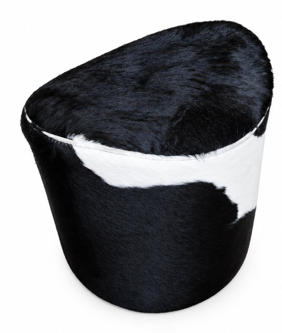 Puf de piel de vaca IKEA x Niels Gammelgaard - 2006 – Reposapiés y pufs, Leather (photo 5 of 8)