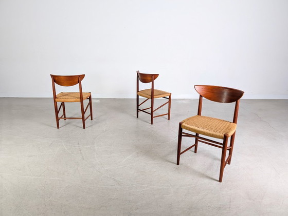 Image 1 of Set van 5 Søborg Møbelfabrik stoelen Peter Hvidt Mølgaard-Nielsen 316