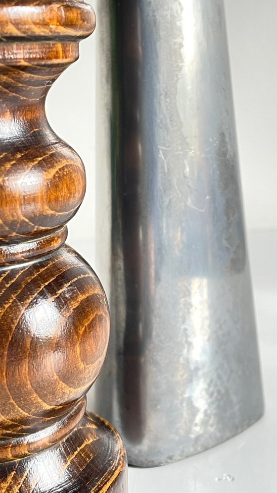 Image 1 of BOUGEOIRS Bois et Métal Ikea VINTAGE