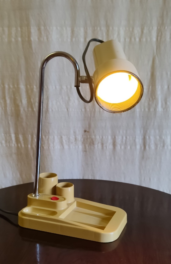 Gelede Bureaulamp - Jaren 80 Design – Leeslamp, Plastic (photo 4 of 10)