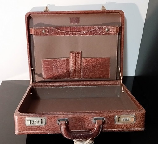 Gianfranco Lotti Florence, Krokodillenkoffertje, Italië, ca. 1980-1990