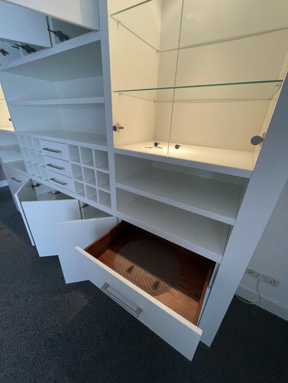 Image 1 of Exclusive custom-made wall cabinet with walnut interior - 3m wide