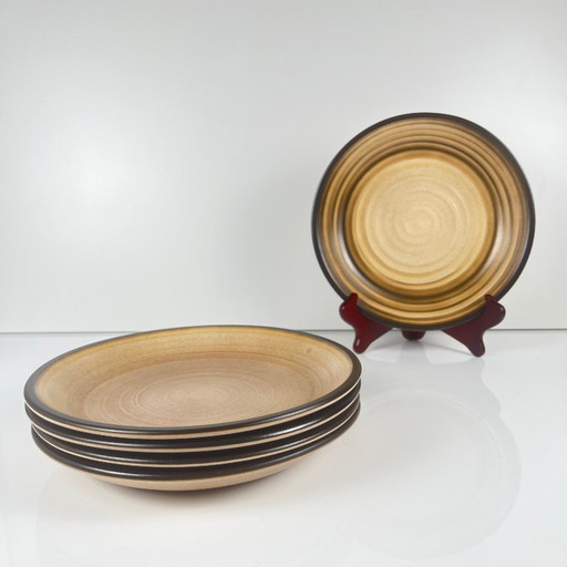 Set van 5 halfdiepe borden van Salins, 20e eeuw