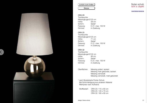 Florian Schulz ORA 32 Table Lamp
