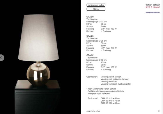 Image 1 of Florian Schulz ORA 32 Table Lamp