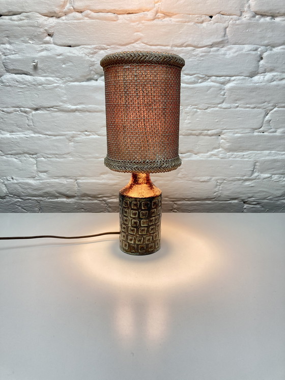 Image 1 of Lampe de table vintage en céramique, Olivier Petit, France 1960S